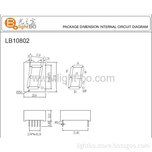 Super Bright Red 1-digit 0.8-inch Common Anode 7 Segment Led Display For Elevator Position Indicator 